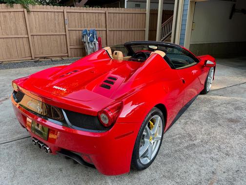 Red 2014 Ferrari 458 Spider Base