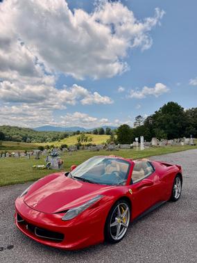 Red 2014 Ferrari 458 Spider Base