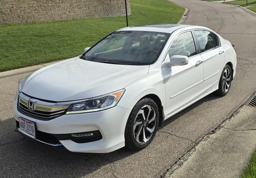 White 2016 Honda Accord EX-L