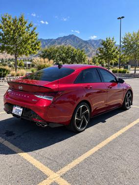 Red 2023 Hyundai ELANTRA N Line