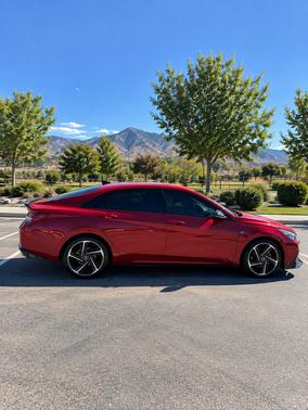 Red 2023 Hyundai ELANTRA N Line