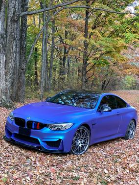 Blue 2017 BMW M4 Base