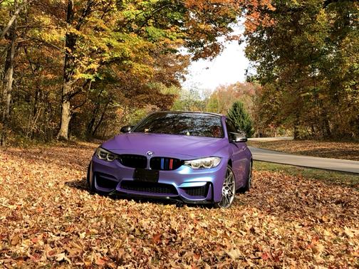 Blue 2017 BMW M4 Base