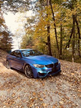 Blue 2017 BMW M4 Base