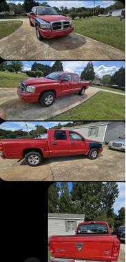 Red 2005 Dodge Dakota SLT Quad Cab