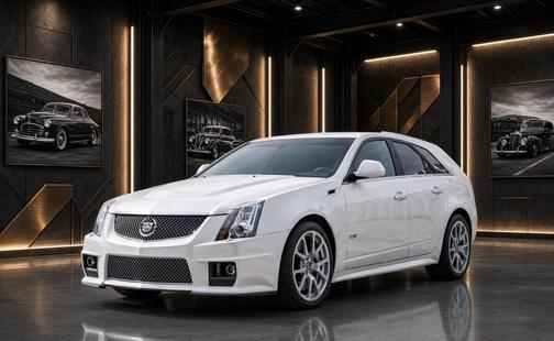 White 2013 Cadillac CTS-V Base