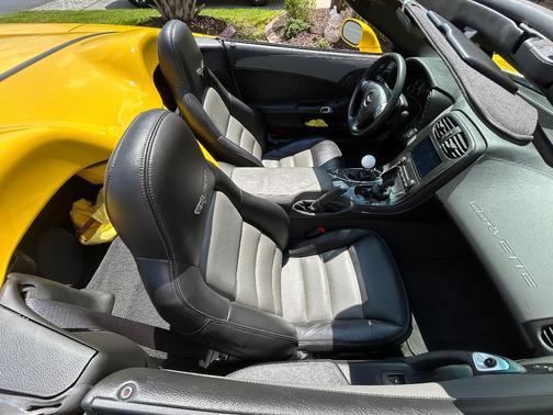 Yellow 2010 Chevrolet Corvette Grand Sport