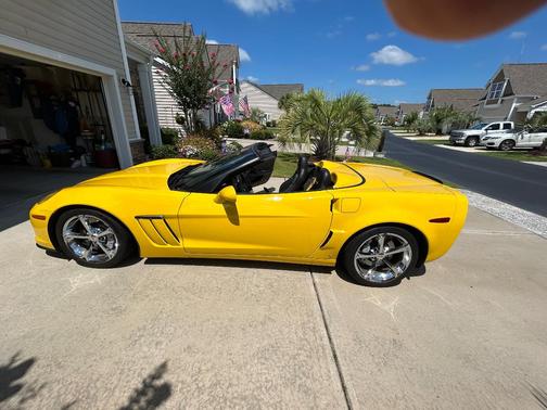 Yellow 2010 Chevrolet Corvette Grand Sport