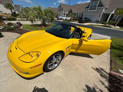 Yellow 2010 Chevrolet Corvette Grand Sport