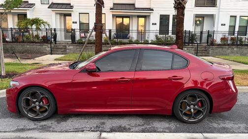 Red 2020 Alfa Romeo Giulia Ti