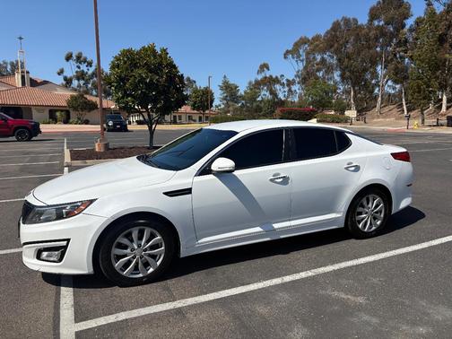 White 2015 Kia Optima EX