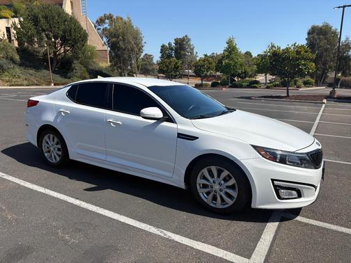 White 2015 Kia Optima EX