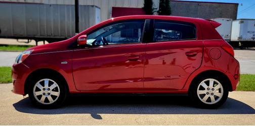 Red 2015 Mitsubishi Mirage ES