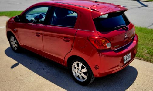 Red 2015 Mitsubishi Mirage ES