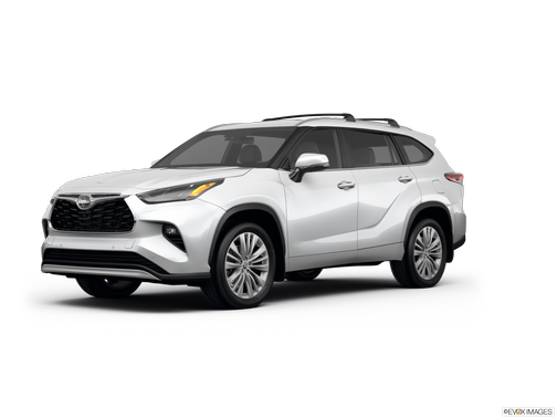 White 2023 Toyota Highlander Platinum