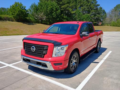 Red 2020 Nissan Titan SV