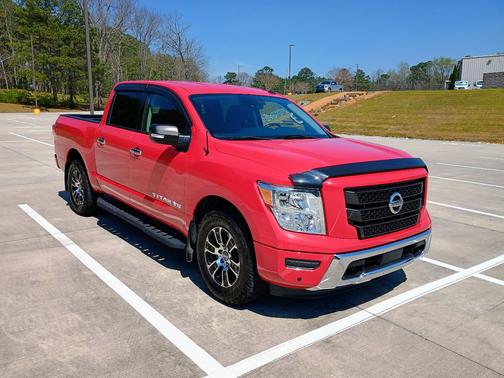Red 2020 Nissan Titan SV