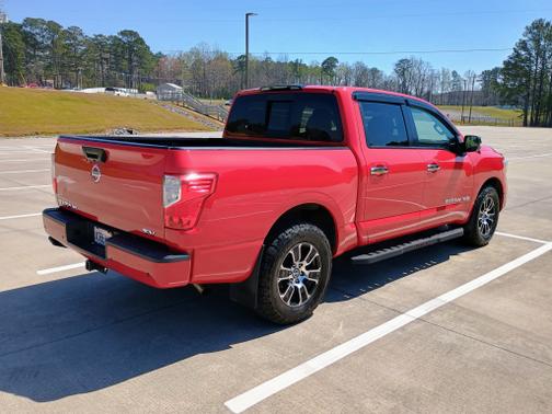 Red 2020 Nissan Titan SV
