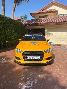 Yellow 2020 Audi A3 2.0T Premium