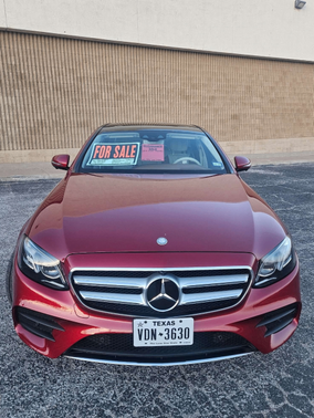 Red 2017 Mercedes-Benz E-Class E 300 4MATIC