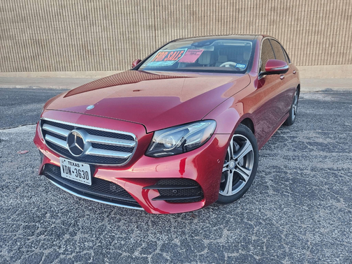 Red 2017 Mercedes-Benz E-Class E 300 4MATIC