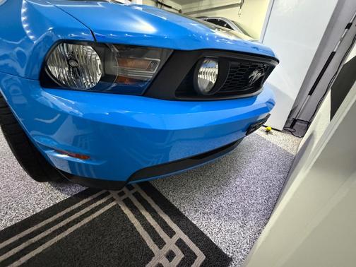 Blue 2010 Ford Mustang GT Premium