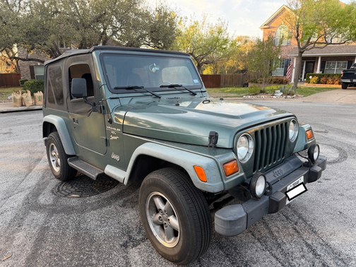 Green 1999 Jeep Wrangler Sport