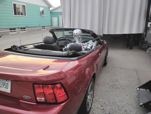 Red 2003 Ford Mustang SVT Cobra