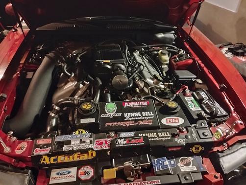 Red 2003 Ford Mustang SVT Cobra