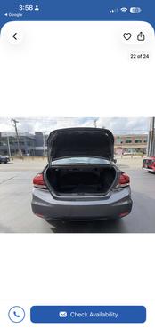 Gray 2013 Honda Civic LX