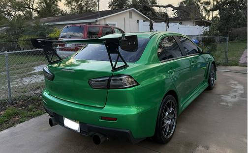 Green 2012 Mitsubishi Lancer Evolution MR