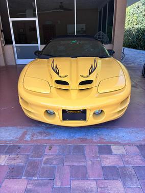 Yellow 2002 Pontiac Firebird Trans Am