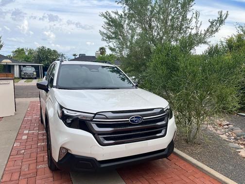 White 2025 Subaru Forester Hybrid Premium
