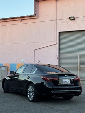 Black 2021 INFINITI Q50 3.0t LUXE