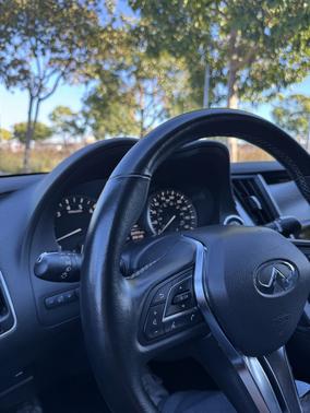 Black 2021 INFINITI Q50 3.0t LUXE