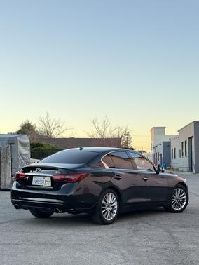 Black 2021 INFINITI Q50 3.0t LUXE