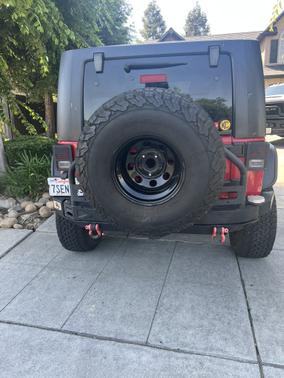 Red 2009 Jeep Wrangler Unlimited X