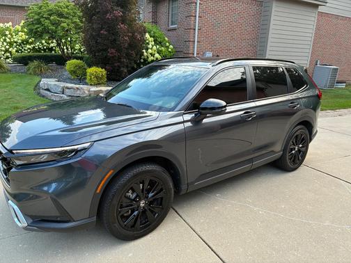 Gray 2026 Honda CR-V Hybrid Sport Touring AWD
