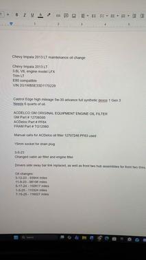 White 2013 Chevrolet Impala LT