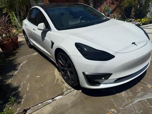 White 2020 Tesla Model 3 Performance