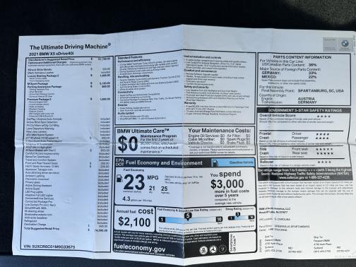 2021 BMW X5 xDrive40i