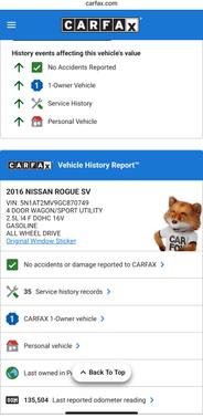 2016 Nissan Rogue SV