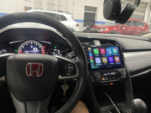 Black 2016 Honda Civic LX