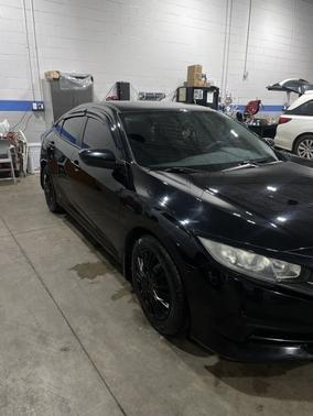 Black 2016 Honda Civic LX