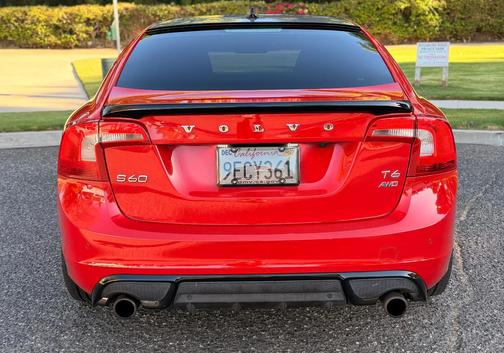 Red 2013 Volvo S60 T6 R-Design Platinum