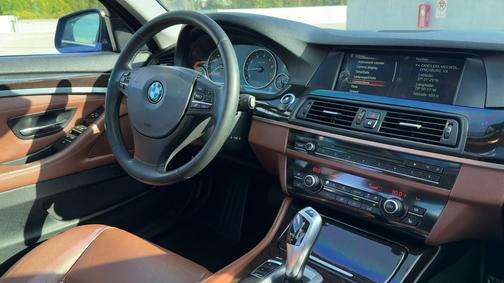 Blue 2013 BMW 528 i