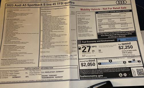 2023 Audi A5 45 S line Premium Plus