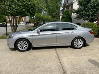 Silver 2015 Honda Accord EX-L