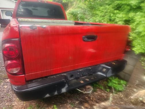 Red 2007 Dodge Ram 1500 SLT Quad Cab