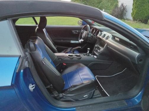 Blue 2018 Ford Mustang EcoBoost